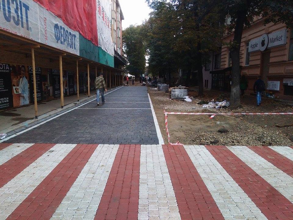 Ремонтні роботи на вулиці Т. Шевченка