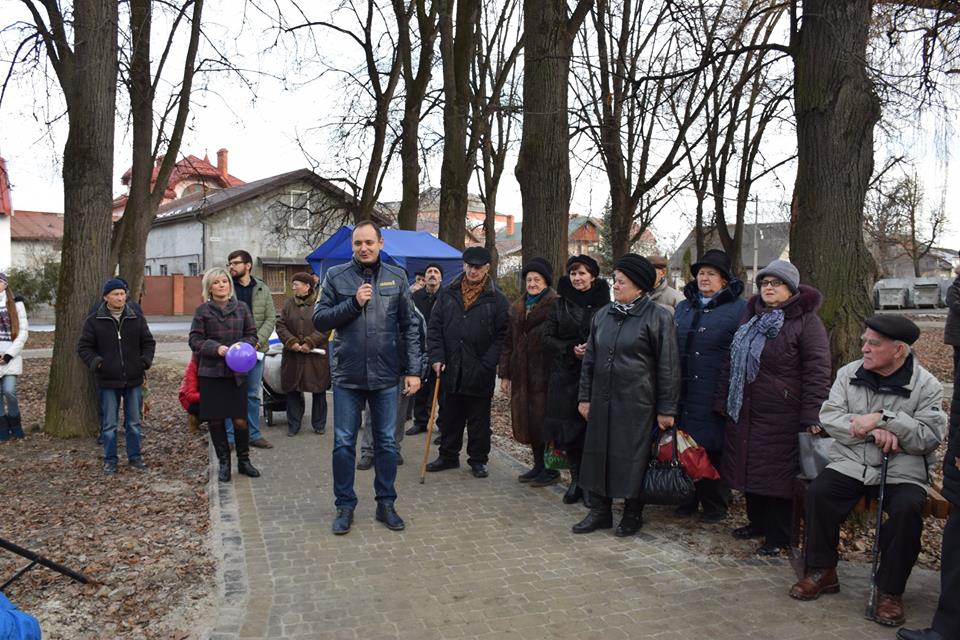 Відкриття скверу "Княгинин" на вулиці Галицькій